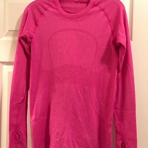 Layering Lululemon workout top