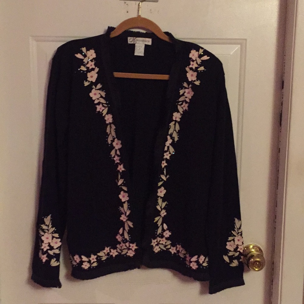 Open sweater.