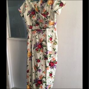 Ursula Vintage Red Rose Floral dress