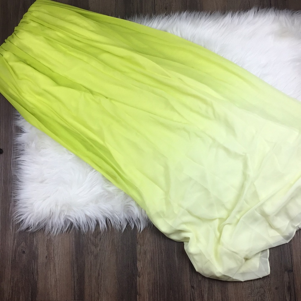 NWT Erin Fetherston Dress Isabella Gown in Chartreuse - Picture 6 of 8