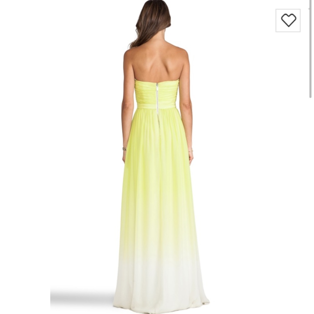 NWT Erin Fetherston Dress Isabella Gown in Chartreuse - Picture 2 of 8
