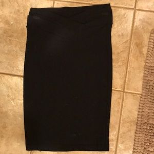 Black pencil skirt
