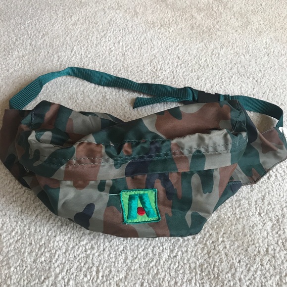 Handbags - Camo military green fanny pack