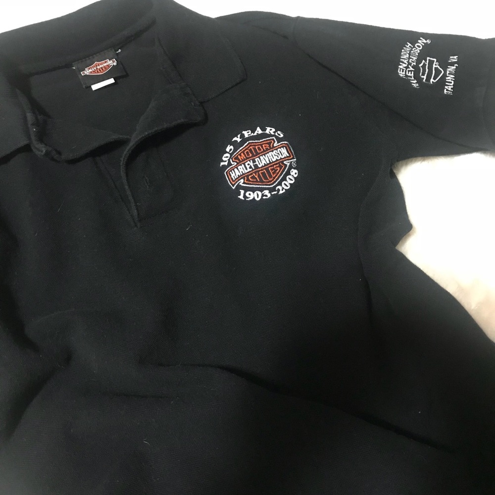 {harley davidson} polo shirt