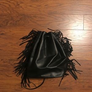 Victoria's Secret faux leather draw string bag