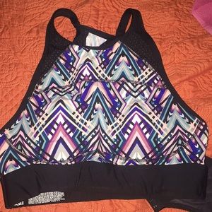 PINK high neck Sports Bra