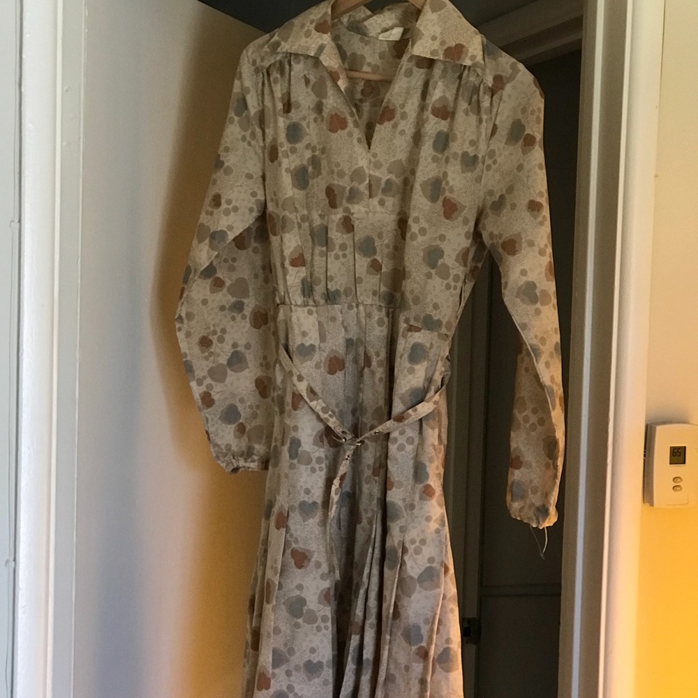 VINTAGE 40s Italian chic spy dress! Small