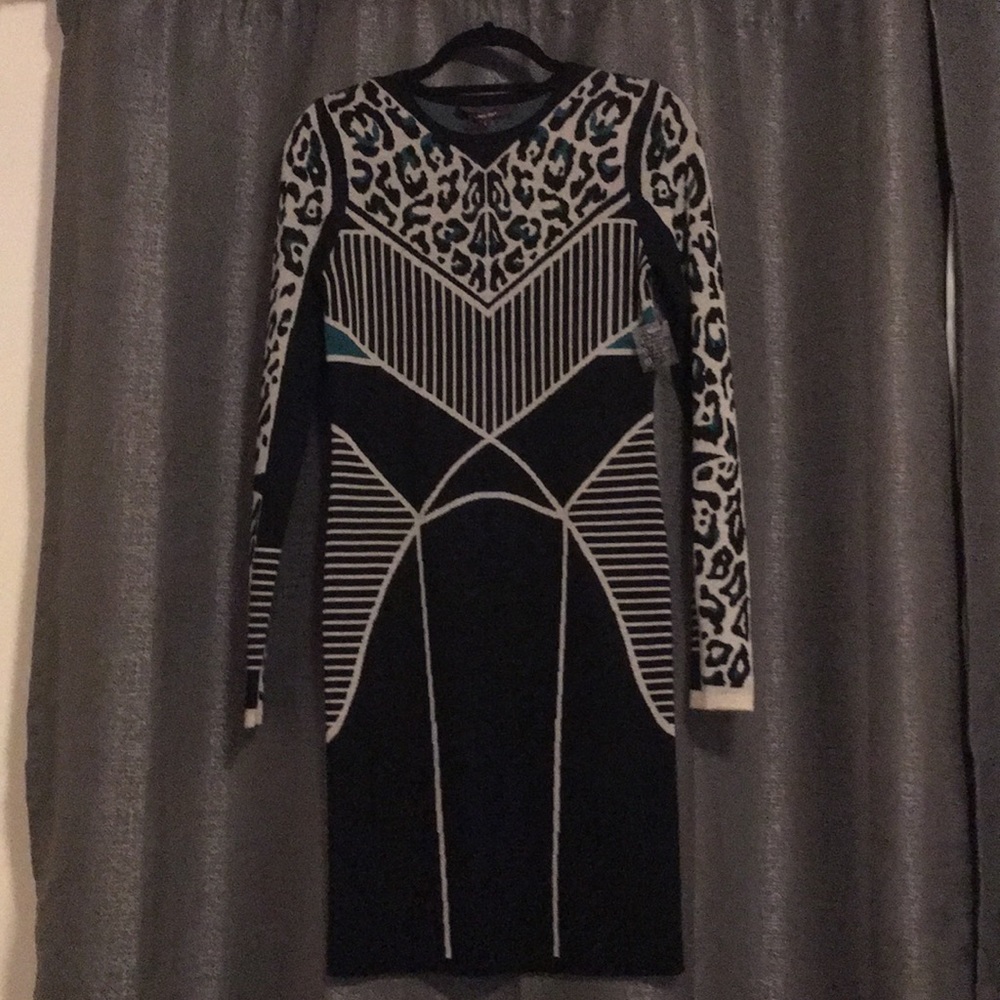 NWT Rachel Roy Fitted Knit Dress sz Small - Picture 3 of 6