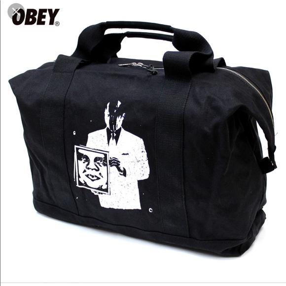 💥SOLDObey Corporate Violence Weekender Bag-unisex - Picture 3 of 8