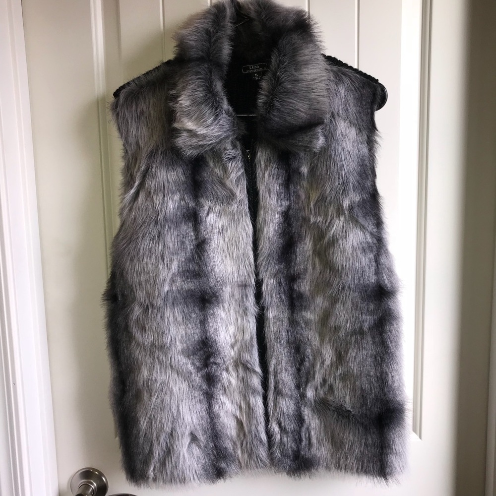 Lisa International Faux Fur Vest