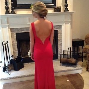 Nordstrom way in clothing co RED prom dress XS