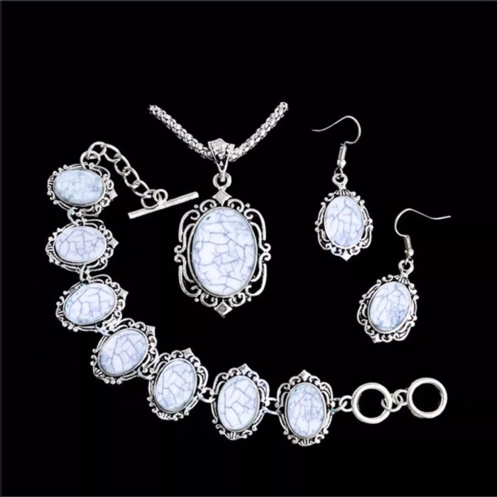 Tibetan Silver & Turquoise Set