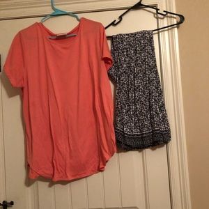 Size 3xl top paired with size 26/28 pants