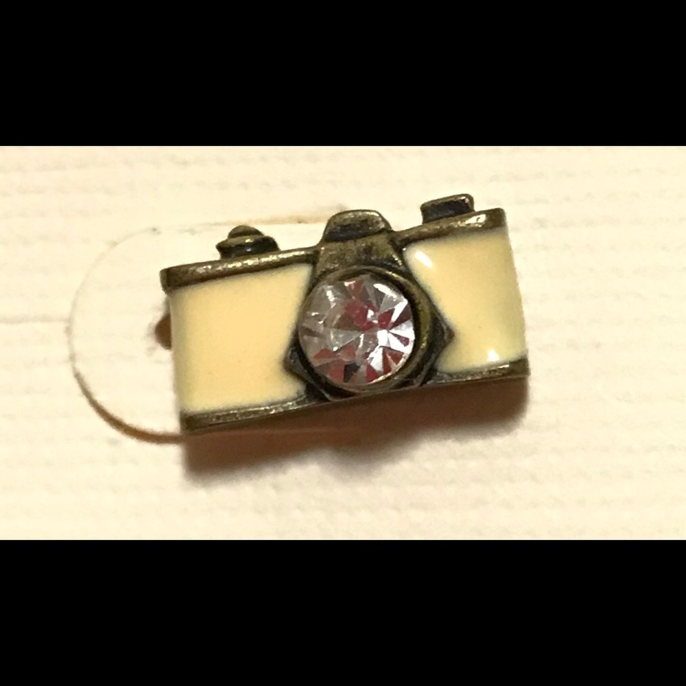 Yellow Camera Earrings