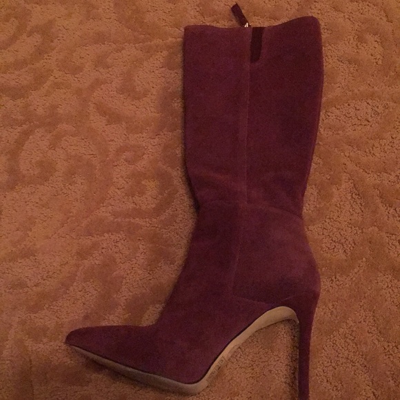 Michael Kors suede plum boots. 👢👢 - Picture 2 of 6