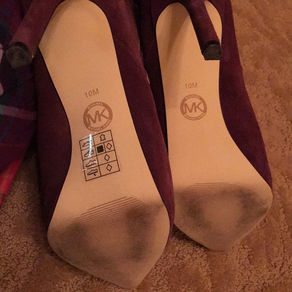 Michael Kors suede plum boots. 👢👢 - Picture 4 of 6