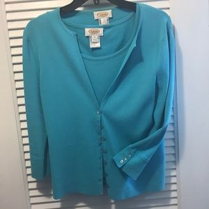 Two piece Talbots knit sweater-NWOT