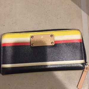 Kate spade striped wallet