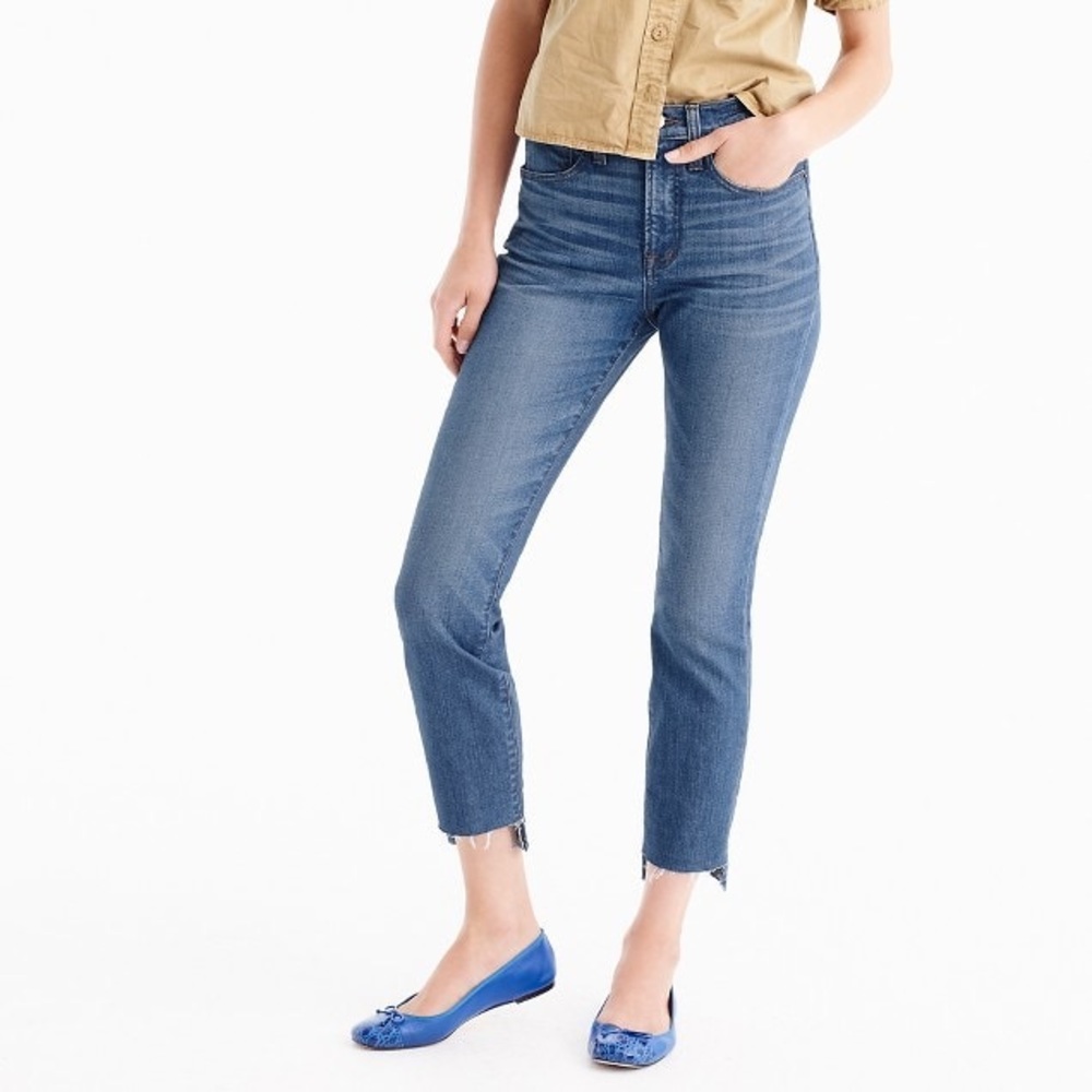 J. crew Vintage crop jean with Step-hem