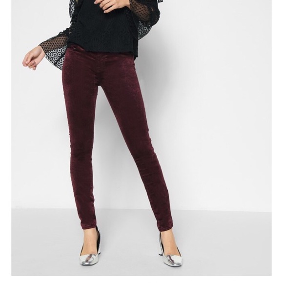 7 For All Mankind Pants - 7 seven for all mankind velvet the skinny 31 12