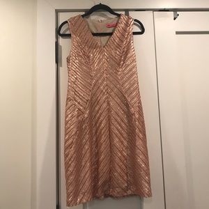 VDAY ❤️❤️ Betsey Johnson Pink Sequin Sheath Dress