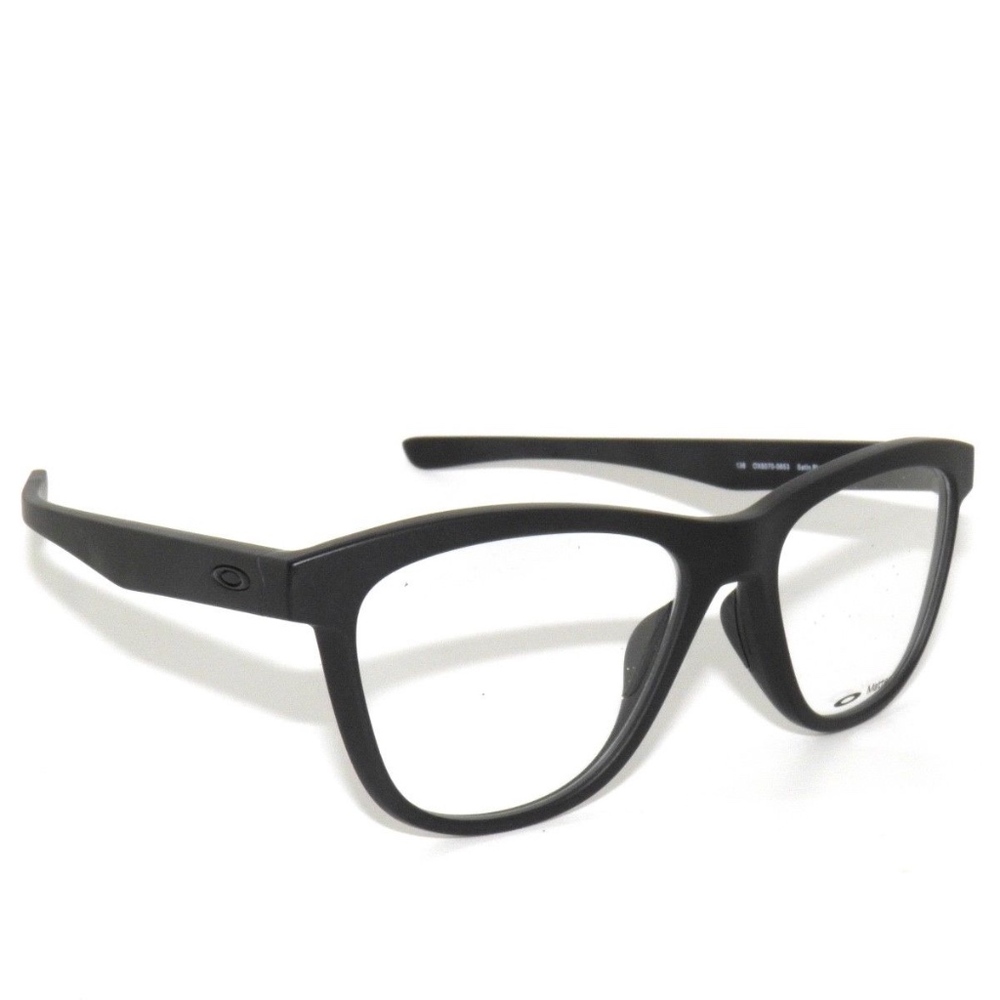 OAKLEY GROUNDED 8070-06 53 SATIN BLACK EYEGLASSES - Picture 3 of 6