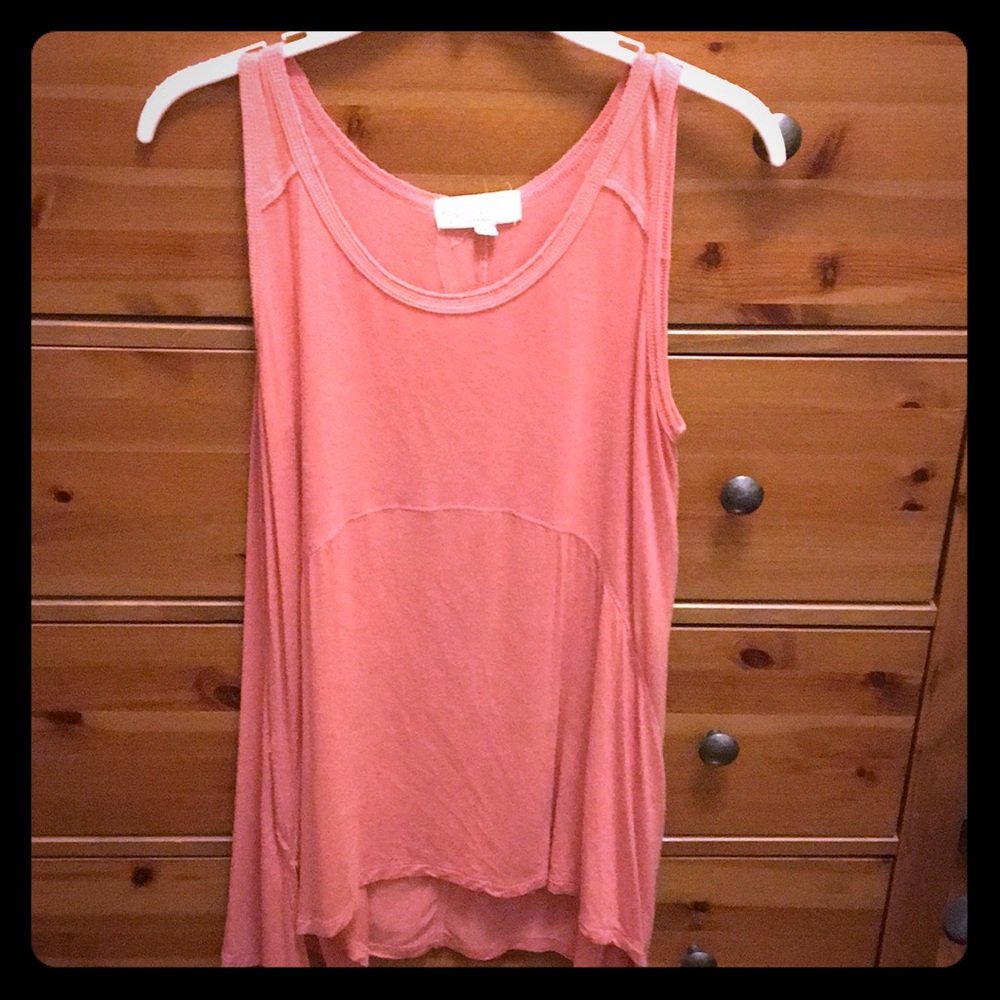 Pink Rose flowy pink tank top