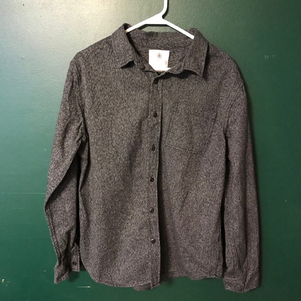 Black button down