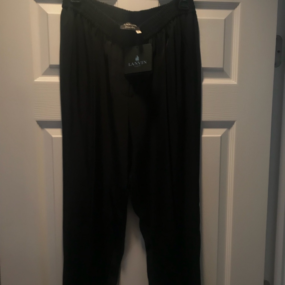 LANVIN black trousers / pants NWT