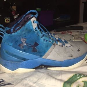 Curry 2 Blue and Grey