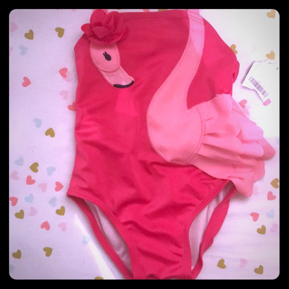 NWT Gymboree Flamingo bathing suit girl