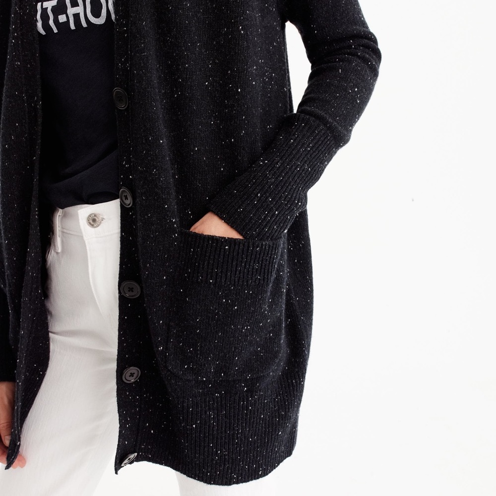 J. Crew Long Donegal Cardigan Sweater