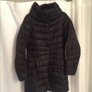 Eddie Bauer high collar down jacket - Black