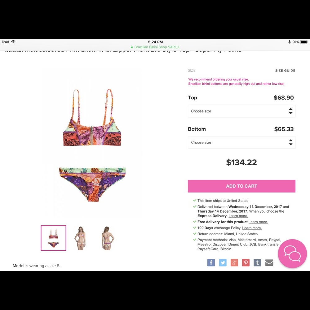 Maaji rev. Zip top bnwt***sold****