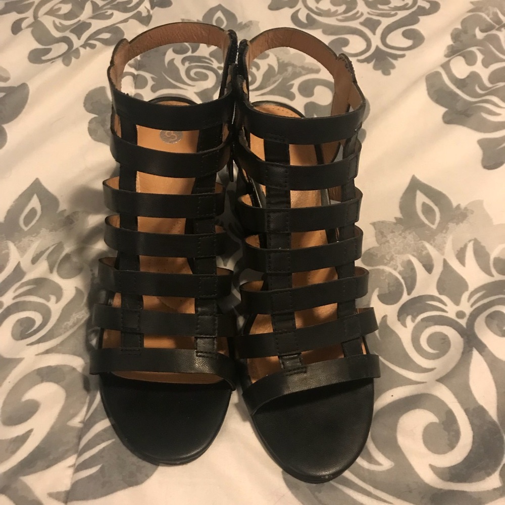 Black Open-Toed Heels