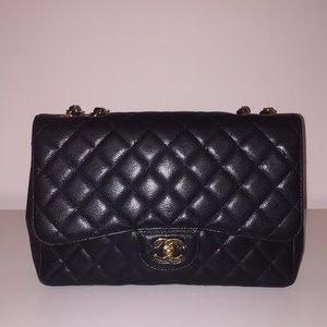 Authentic Chanel Classic Flap Bag- Jumbo