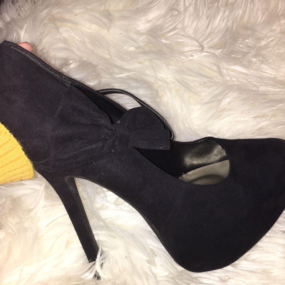 Black Charlotte Rousse Heels - Picture 3 of 3