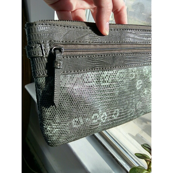 Vera Wang Snakeskin Wristlet - Picture 6 of 8