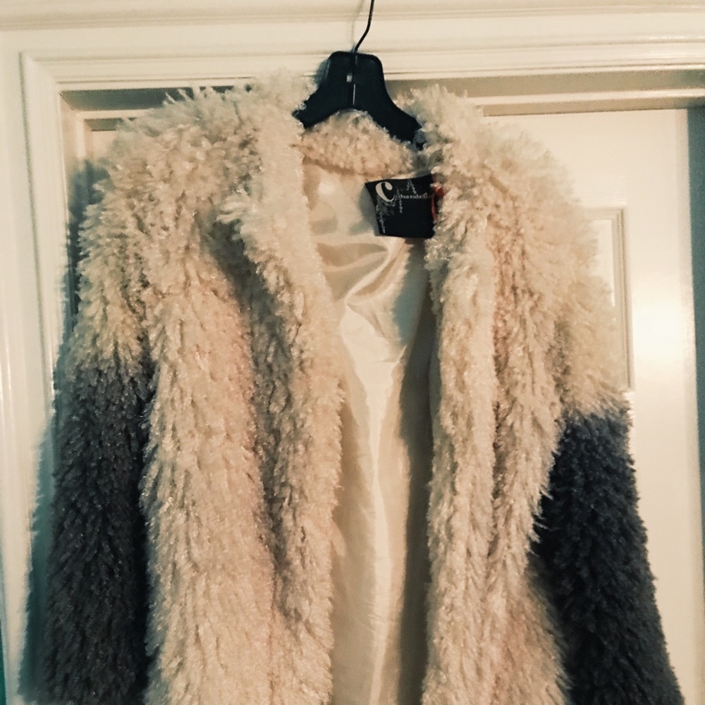 LF Cream and Grey Coat