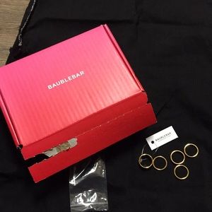 NWT Beautiful Baublebar Stackable Rings