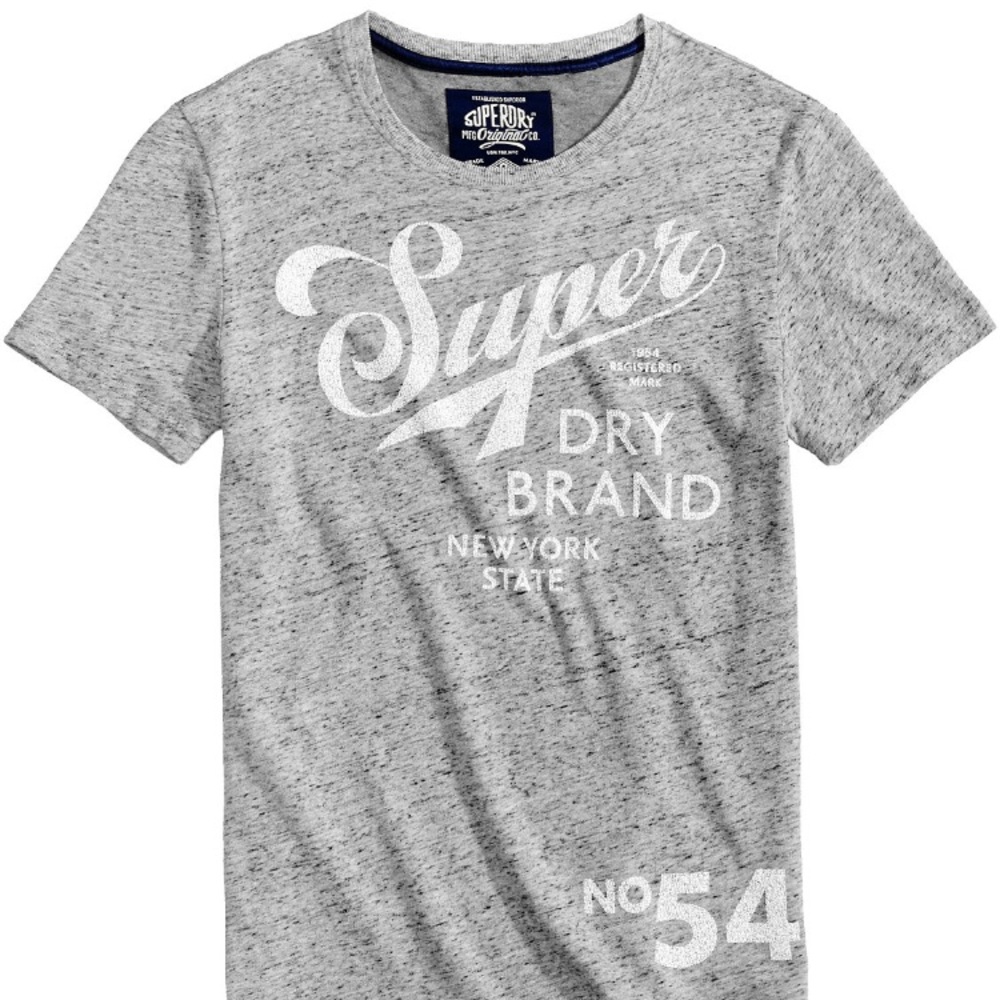 Marked knit Crew neck t shirt from Superdry