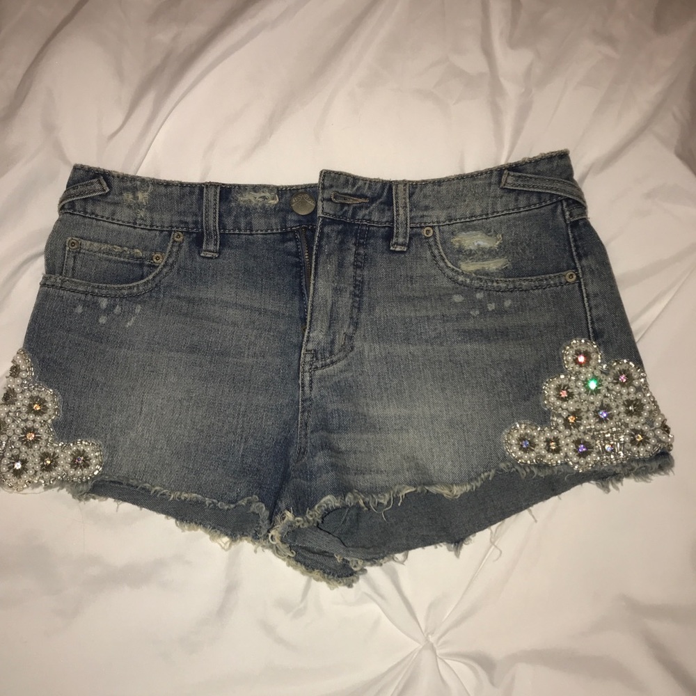 Free people denim shorts