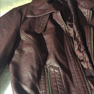 Faux leather jacket from Forever 21.