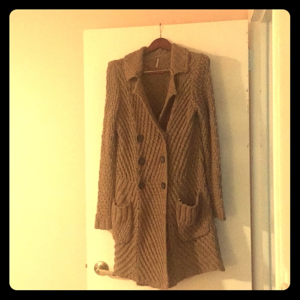 Feee People Knit Long Cardigan