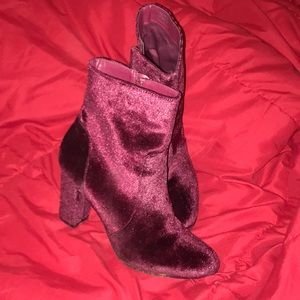 Madden girl famcie burg Burgundy booties size 9
