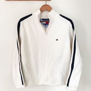 Tommy Hilfiger 00s Logo Quarter Zip Sweater