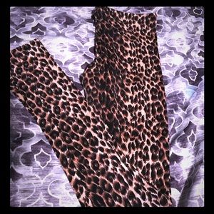 LEOPARD TIGHTS NWOT