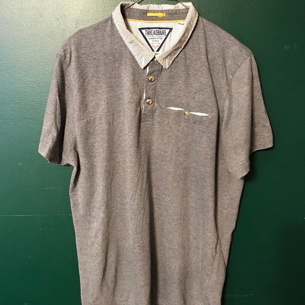 Grey polo shirt