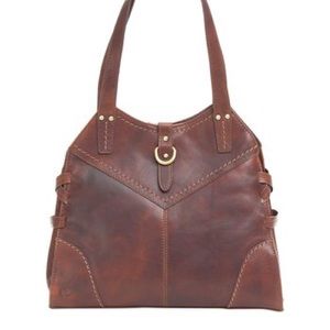 Børn Chestnut Ventura Trapz Leather Tote
