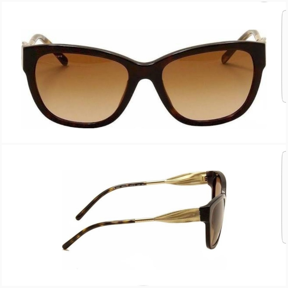(Burberry} sunglasses ~ dark havana - Picture 4 of 6